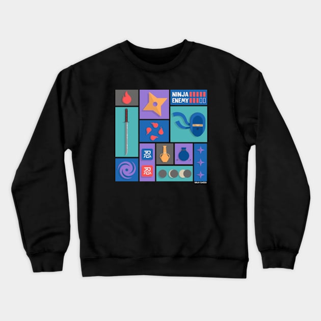 Ninja Gaiden Gear Crewneck Sweatshirt by JMADISON